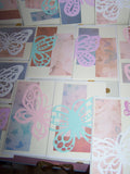 Set of 17 Handmade Butterfly Cards