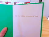 Christmas Tree Cards (Green Ribbon) - Set of 10