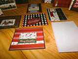 Set of 12 Handmade "Cozy & Warm" Christmas Cards