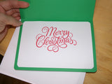 Scalloped Ornaments Christmas Cards - Set of 9