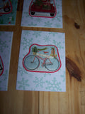 Vintage Transport Christmas Cards - Set of 12