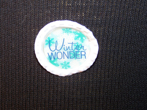 Winter Wonder Bottlecap Pin