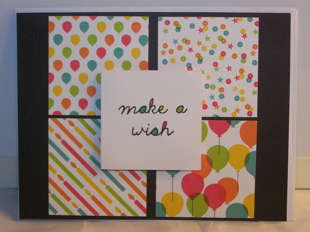 Make a Wish Squares - Birthday Card