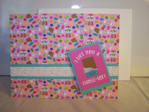 I Like You A Choco-Lot! Punny Special Occasion Card