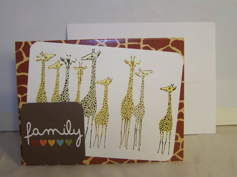 Giraffes - Family Card
