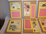 Set of 8 Handmade Cards NWT - Yellow & Pink