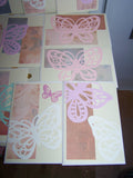 Handmade Butterfly Cards NWT - Set of 17