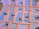 Handmade Butterfly Cards - Set of 20